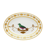 Ginori Voliere Oval Platter - 13.25"